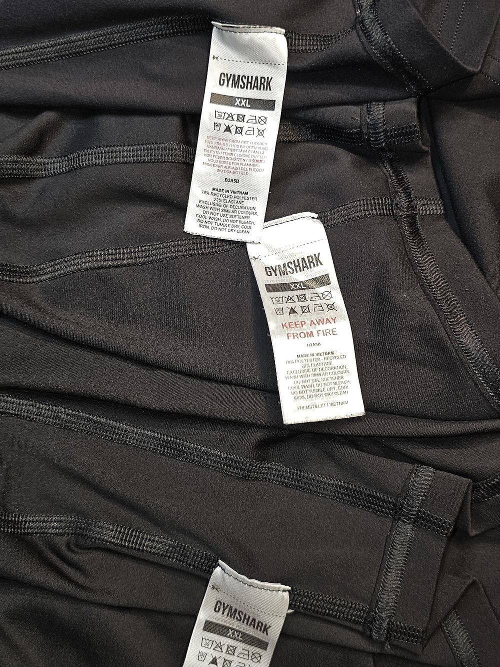 Gymshark Training Biker Shorts - 3-Pack Bundle Black-XXL - Picture 8 of 16